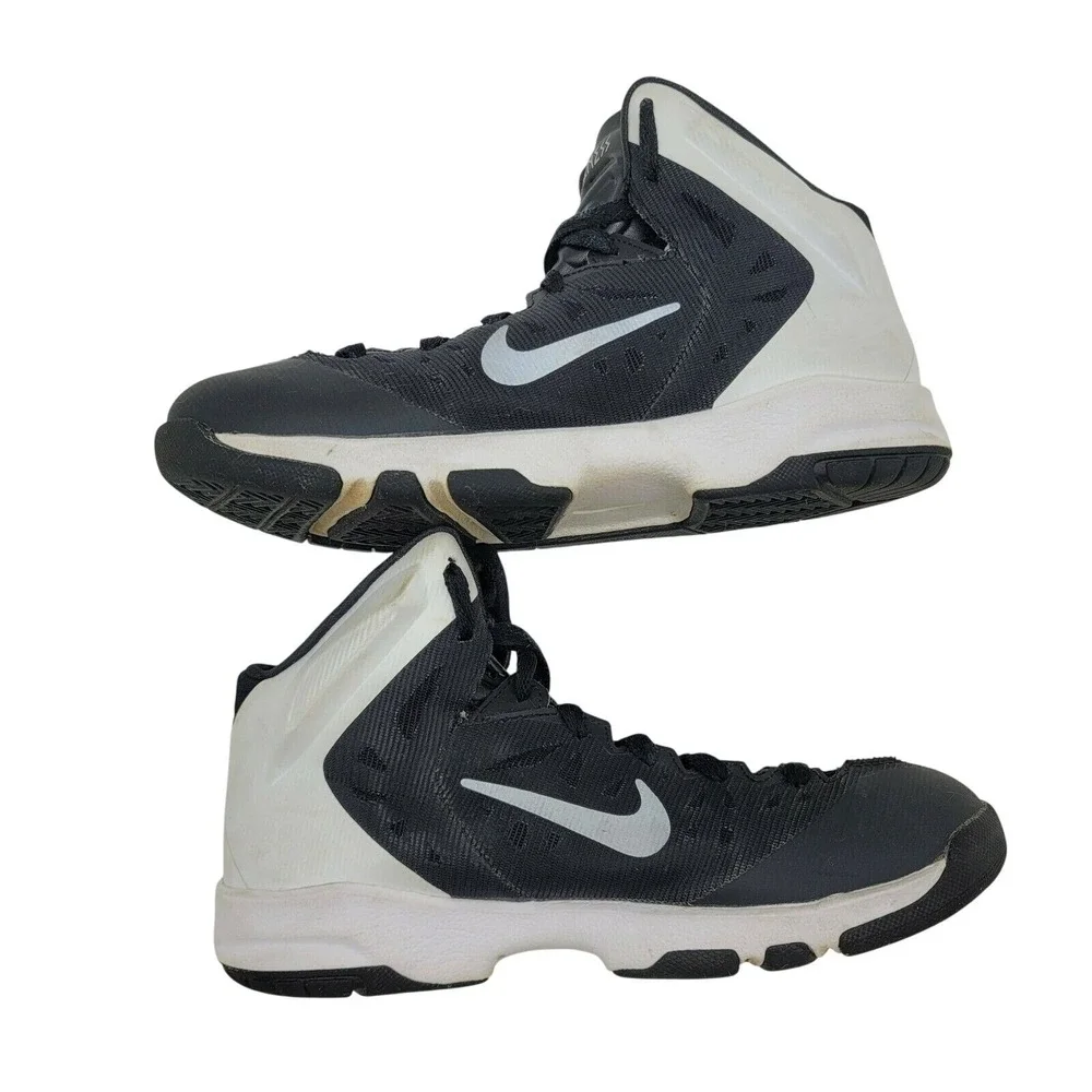 Nike HyperQuickness Basketball Shoes‎ 622759-001 Black/White Kids Size 5Y